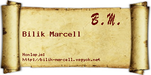 Bilik Marcell névjegykártya